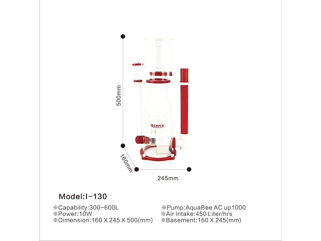AQUABEE COVE - IS-130 Protein Skimmer
