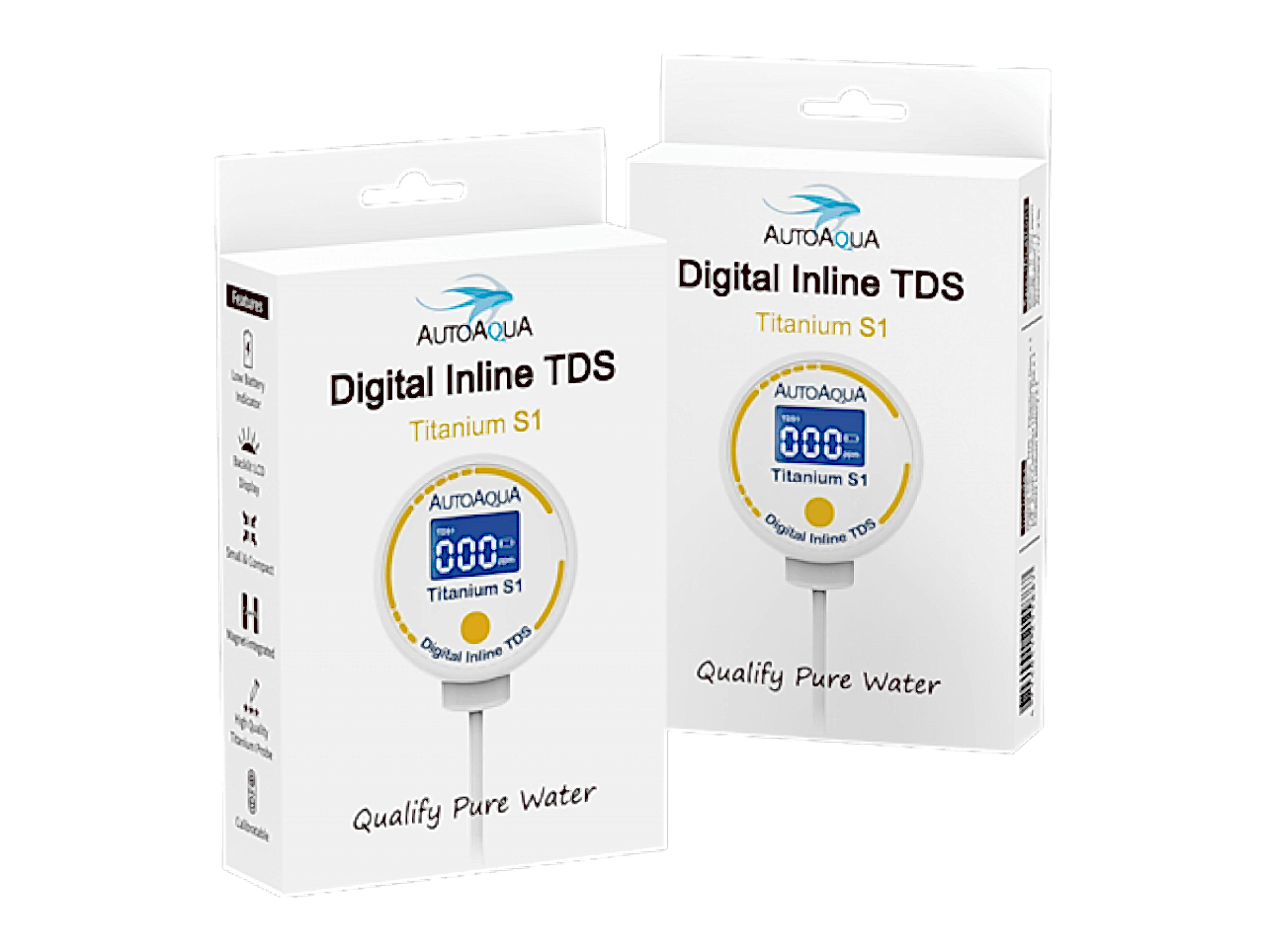 AUTOAQUA - Digital Inline Tds - Titanium S1 TDS-100S